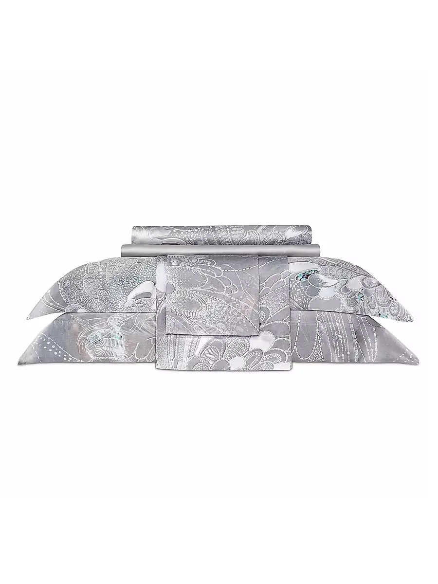 Togas Perla Duvet Cover & Sham Collection - Grey | Thumbnail 2