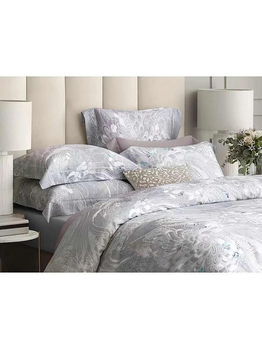 Togas Perla Duvet Cover & Sham Collection - Grey | Thumbnail 3