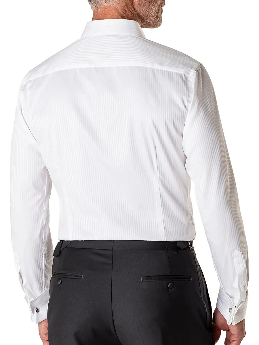 Eton Men's Contemporary-Fit Satin Stripe Dress Shirt | Thumbnail 6 Eton Men's Contemporary-Fit Satin Stripe Dress Shirt | Thumbnail 6