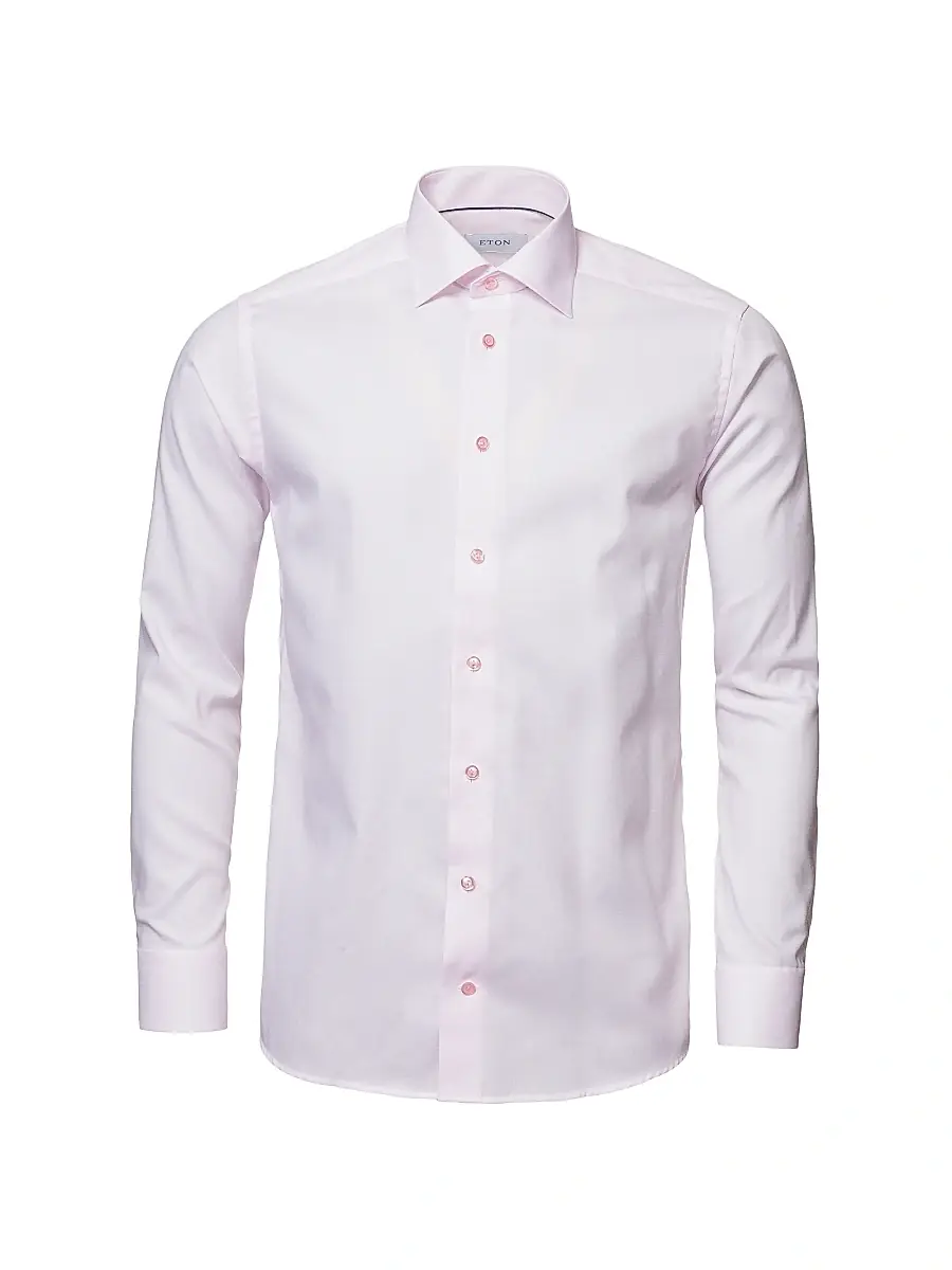 Eton Men's Contemporary-Fit Textured Solid Shirt | Thumbnail 3
