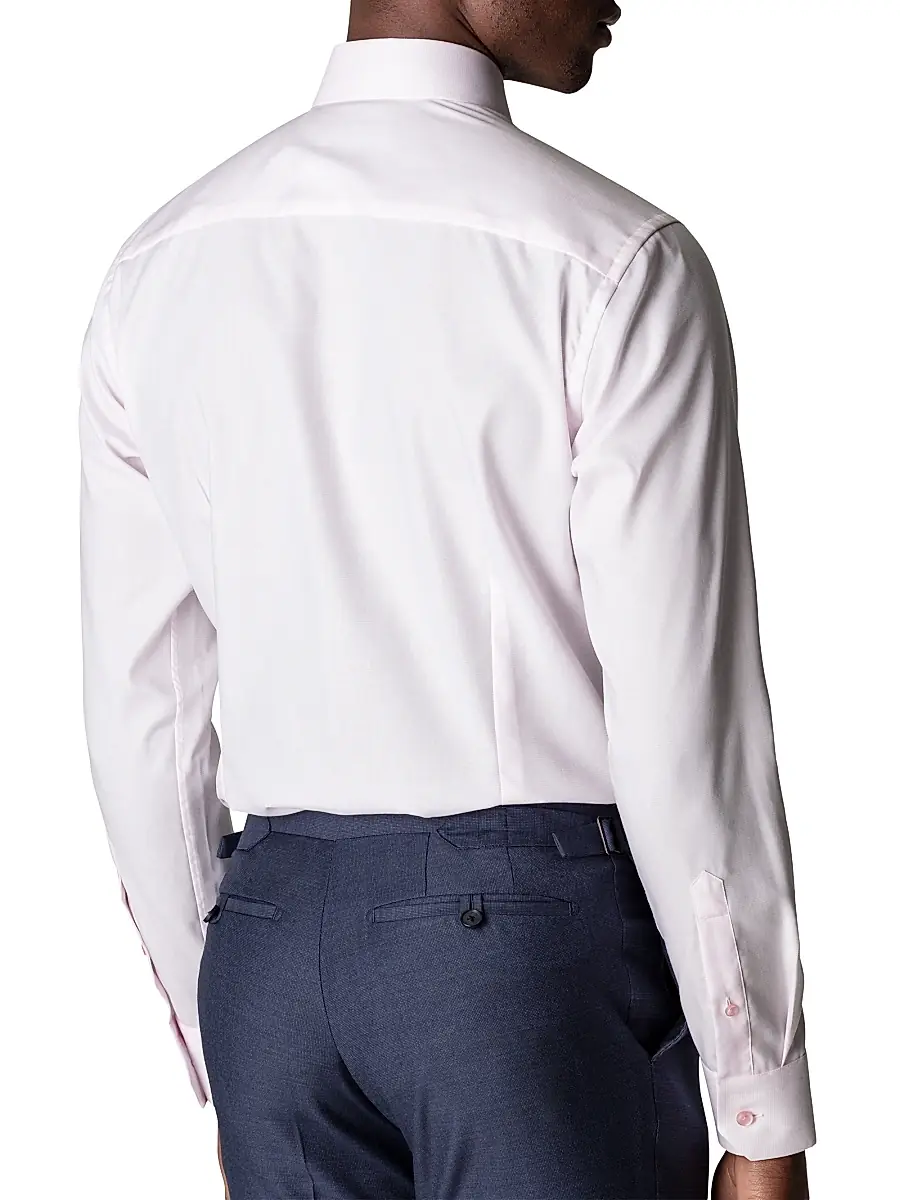 Eton Men's Contemporary-Fit Textured Solid Shirt | Thumbnail 4