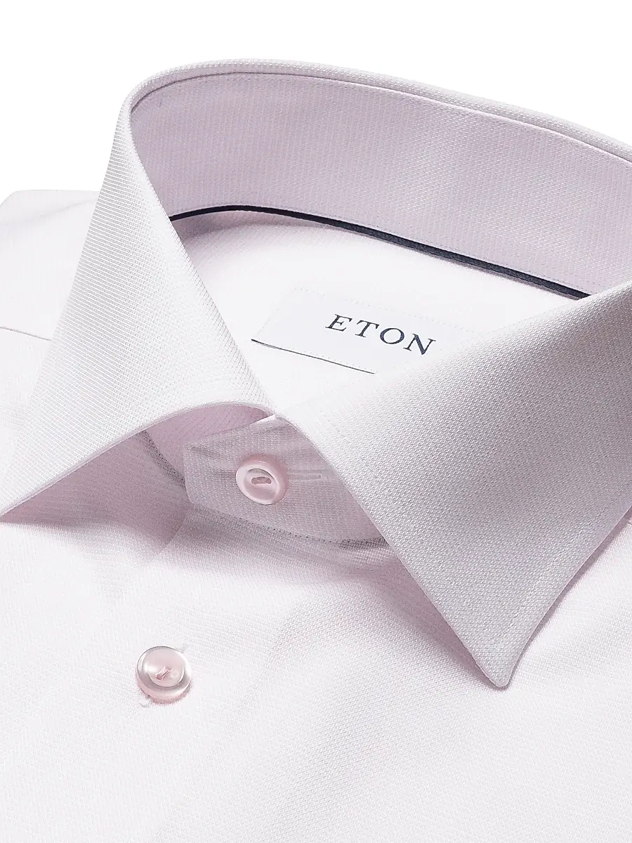 Eton Men's Contemporary-Fit Textured Solid Shirt | Thumbnail 6