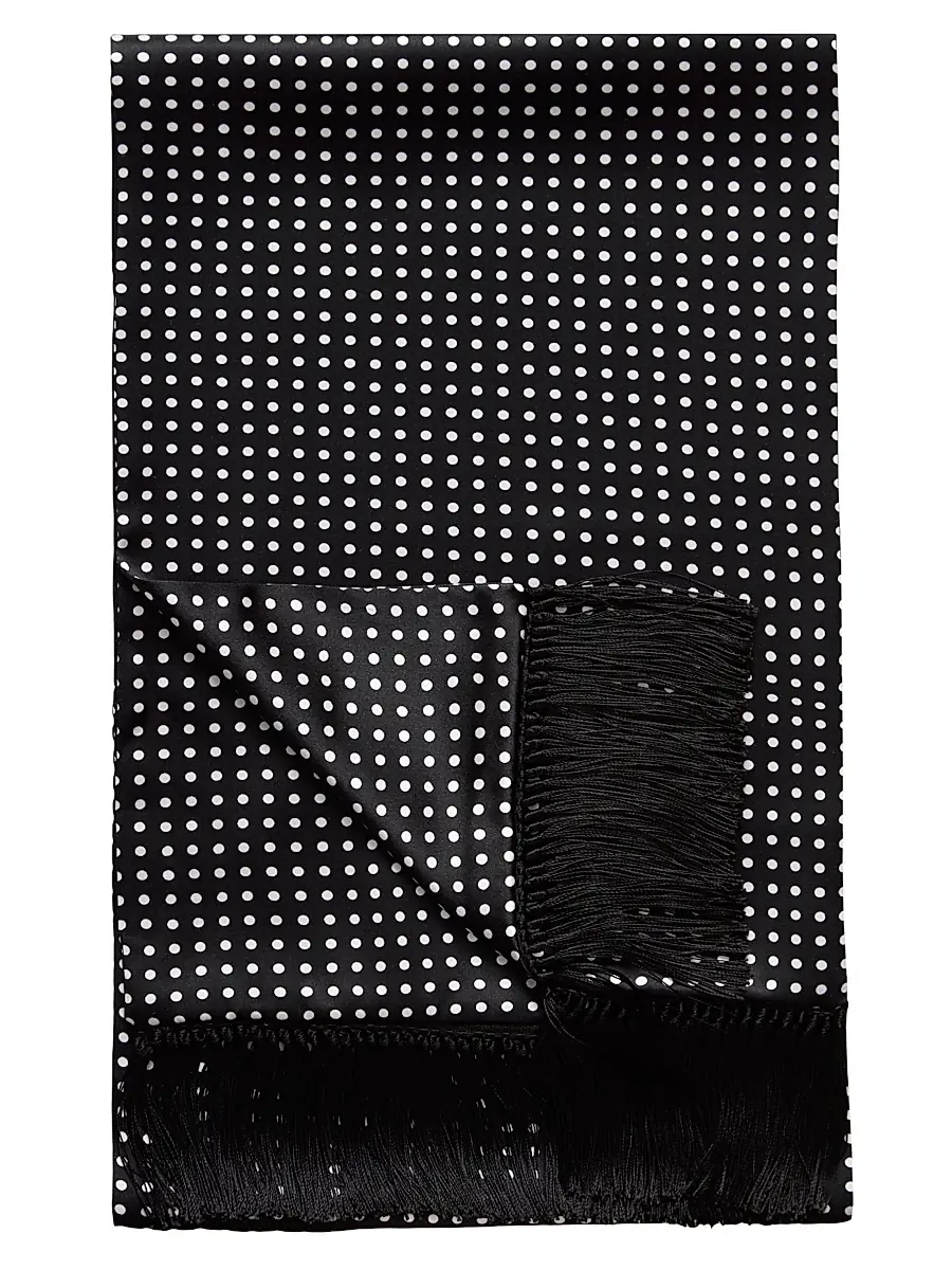 Eton Men's Polka Dot Silk Scarf | Thumbnail 2 Eton Men's Polka Dot Silk Scarf | Thumbnail 2