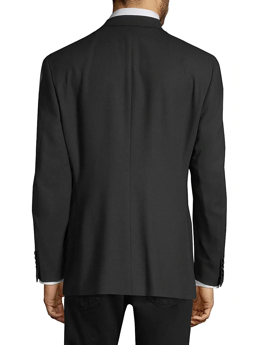 Canali Men's Classic Fit Wool Blazer | Thumbnail 5 Canali Men's Classic Fit Wool Blazer | Thumbnail 5