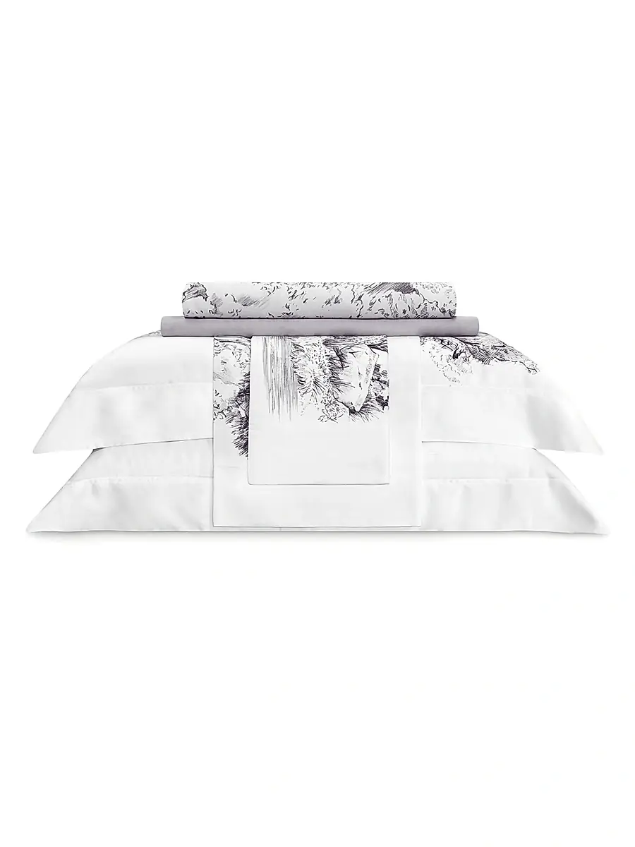 Togas Goranna Goranna Duvet Cover And Sham - Purple White | Thumbnail 2 Togas Goranna Goranna Duvet Cover And Sham - Purple White | Thumbnail 2