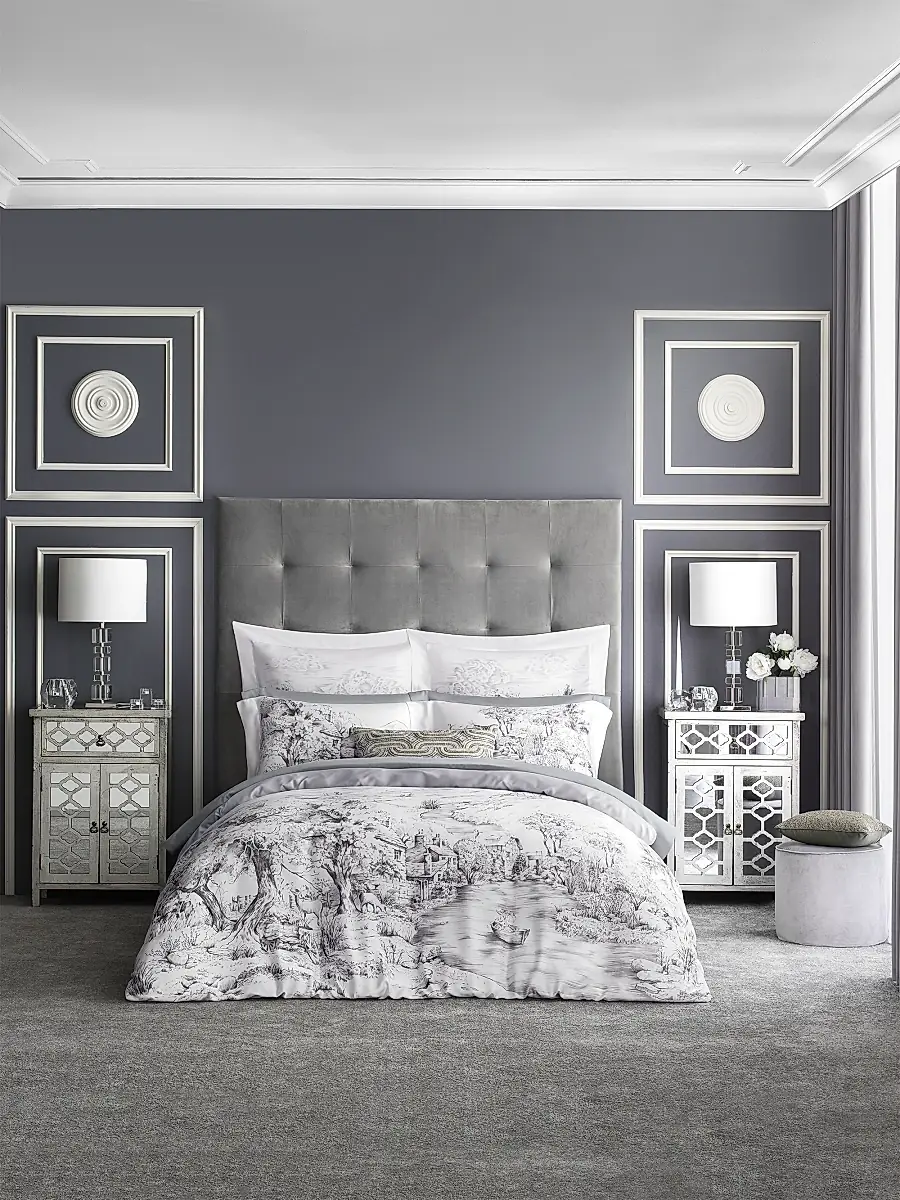 Togas Goranna Goranna Duvet Cover And Sham - Purple White | Thumbnail 7 Togas Goranna Goranna Duvet Cover And Sham - Purple White | Thumbnail 7