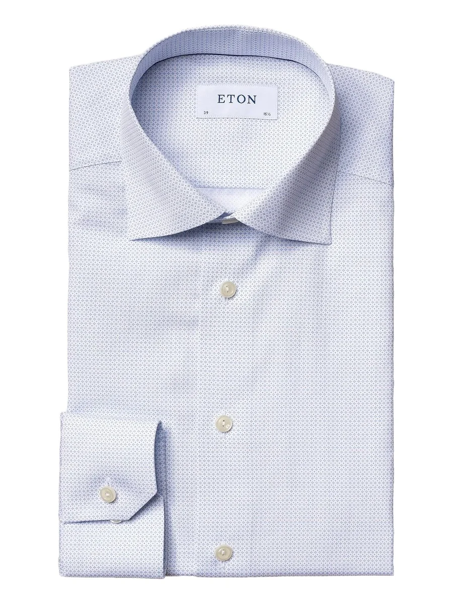 Men's Slim-Fit Micro Floral-Print Dress Shirt