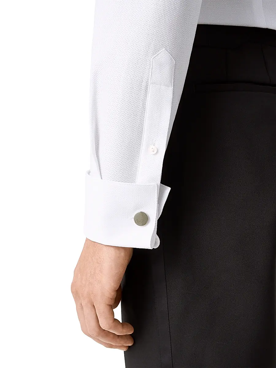 Eton Men's Contemporary-Fit Semi Solid Dobby Shirt | Thumbnail 6 Eton Men's Contemporary-Fit Semi Solid Dobby Shirt | Thumbnail 6