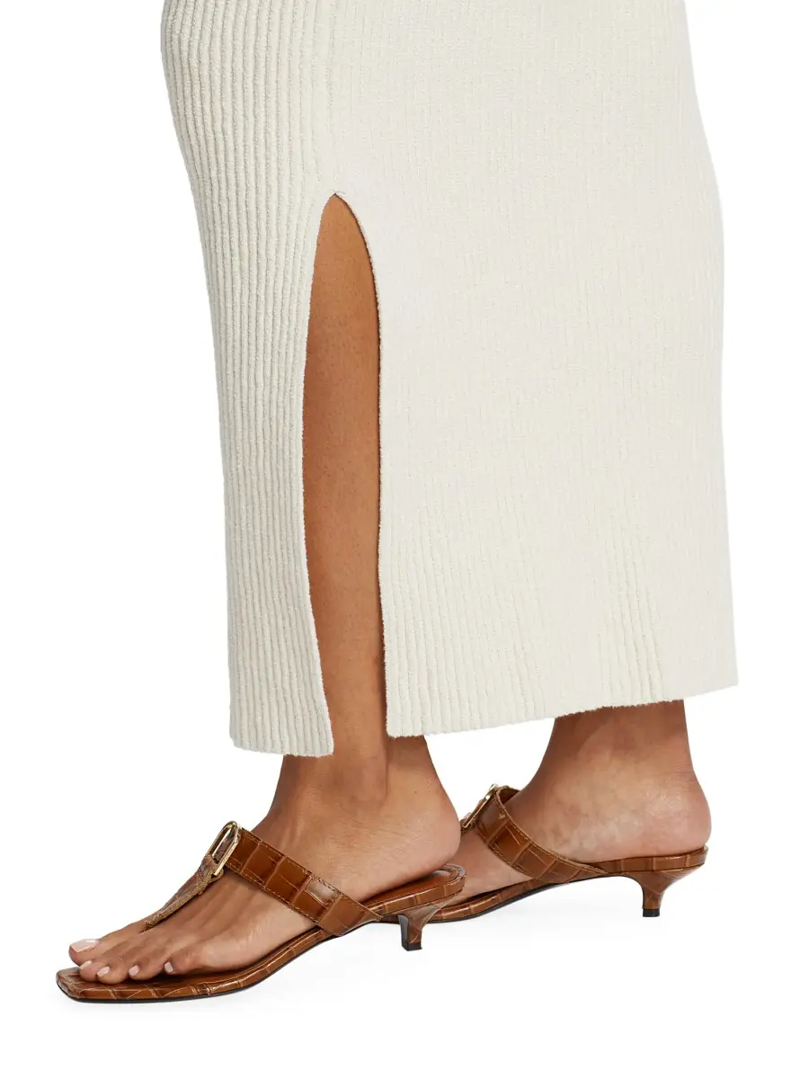 Toteme Women's Bouclé Knit Maxi Skirt - Ecru | Thumbnail 5 Toteme Women's Bouclé Knit Maxi Skirt - Ecru | Thumbnail 5