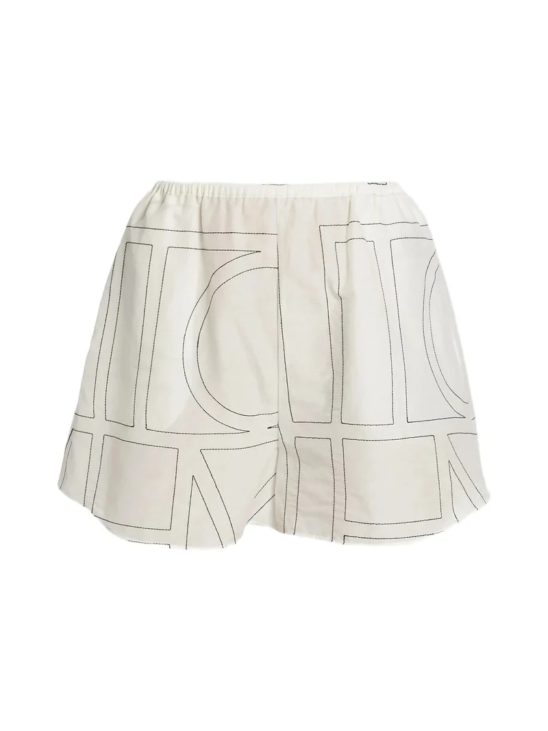 Women's Monogram Cotton-Blend Shorts