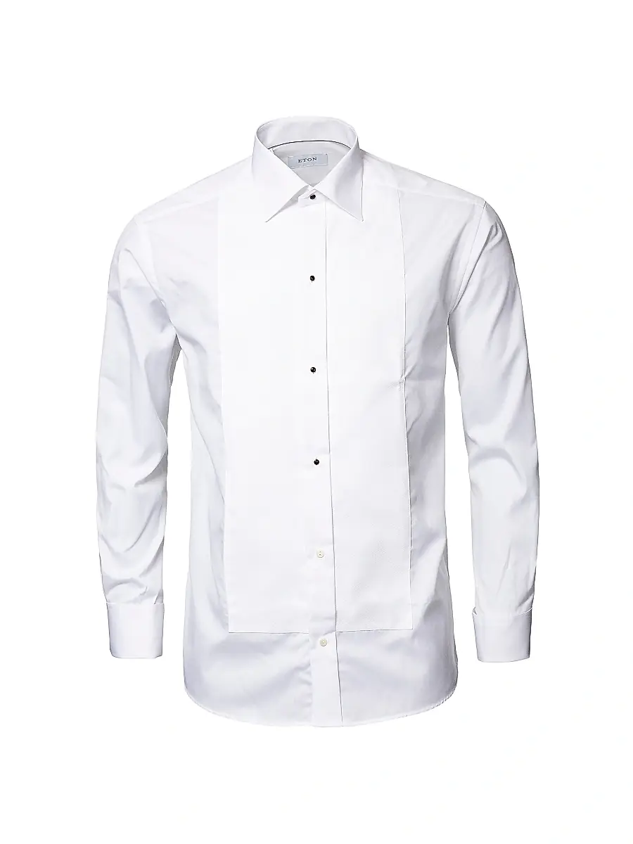 Eton Men's Classic-Fit Piqué Formal Shirt | Thumbnail 6 Eton Men's Classic-Fit Piqué Formal Shirt | Thumbnail 6