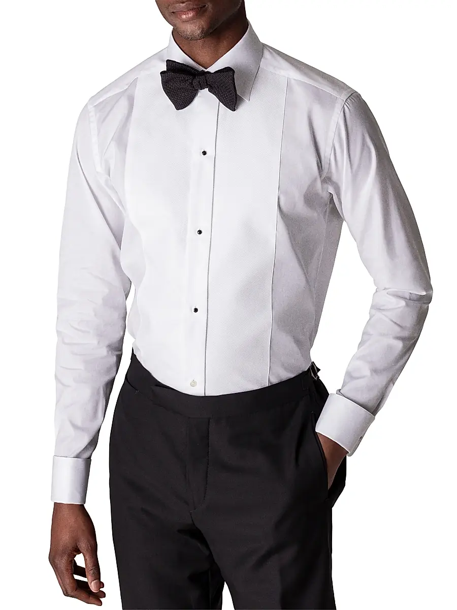 Eton Men's Contemporary-Fit Piqué Bib Dress Shirt | Thumbnail 2 Eton Men's Contemporary-Fit Piqué Bib Dress Shirt | Thumbnail 2