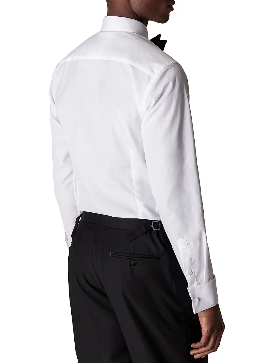 Eton Men's Contemporary-Fit Piqué Bib Dress Shirt | Thumbnail 3 Eton Men's Contemporary-Fit Piqué Bib Dress Shirt | Thumbnail 3