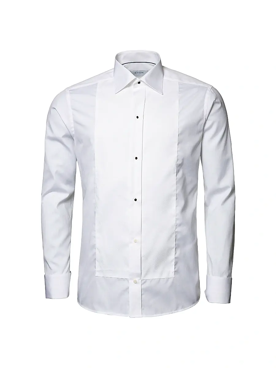 Eton Men's Contemporary-Fit Piqué Bib Dress Shirt | Thumbnail 6 Eton Men's Contemporary-Fit Piqué Bib Dress Shirt | Thumbnail 6