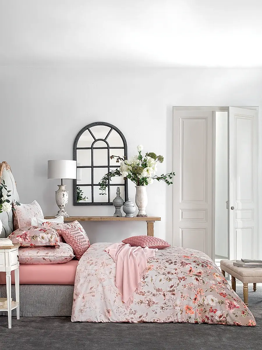 Togas Henrietta Duvet Cover & Sham Collection - Pink Beige White | Thumbnail 6 Togas Henrietta Duvet Cover & Sham Collection - Pink Beige White | Thumbnail 6