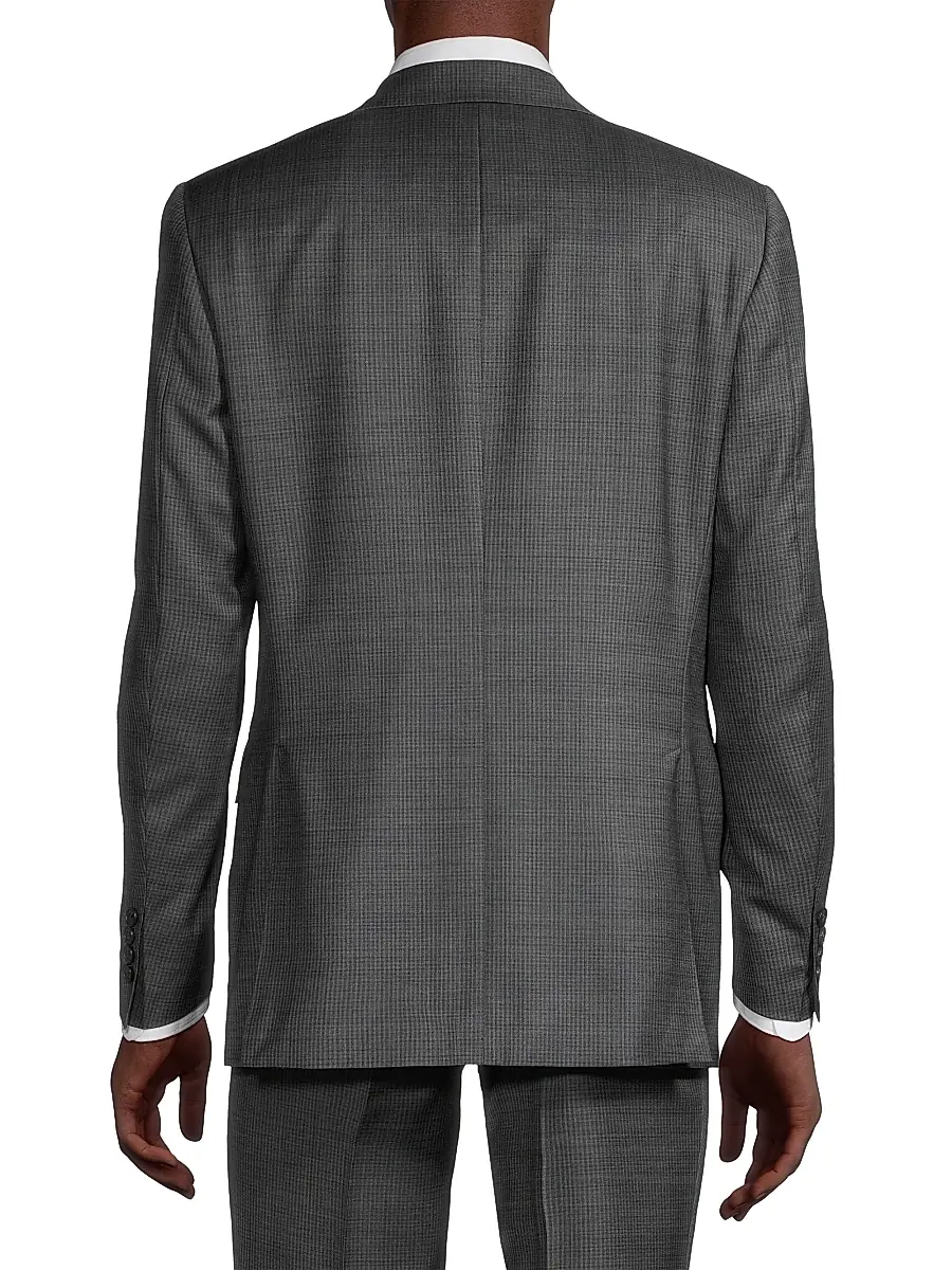 Canali Men's Siena Wool Single-Breasted Suit - Dark Grey | Thumbnail 5 Canali Men's Siena Wool Single-Breasted Suit - Dark Grey | Thumbnail 5