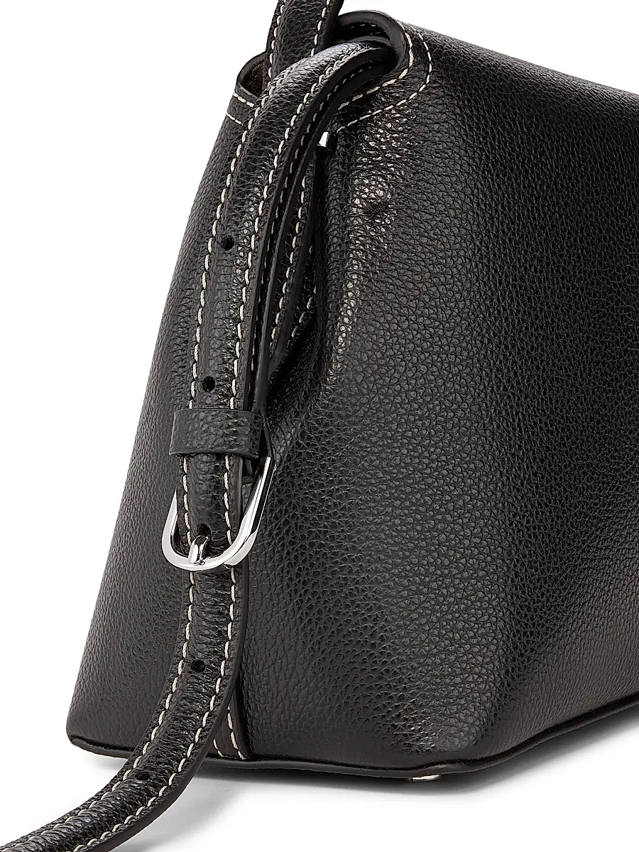 Toteme Women's T-Lock Leather Top-Handle Bag - Shark | Thumbnail 12 Toteme Women's T-Lock Leather Top-Handle Bag - Shark | Thumbnail 12