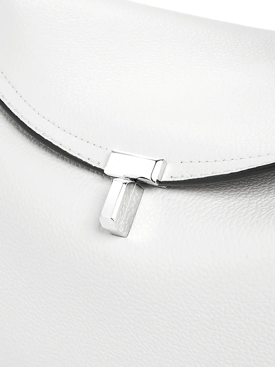 Toteme Women's T-Lock Leather Top-Handle Bag - Shark | Thumbnail 20 Toteme Women's T-Lock Leather Top-Handle Bag - Shark | Thumbnail 20