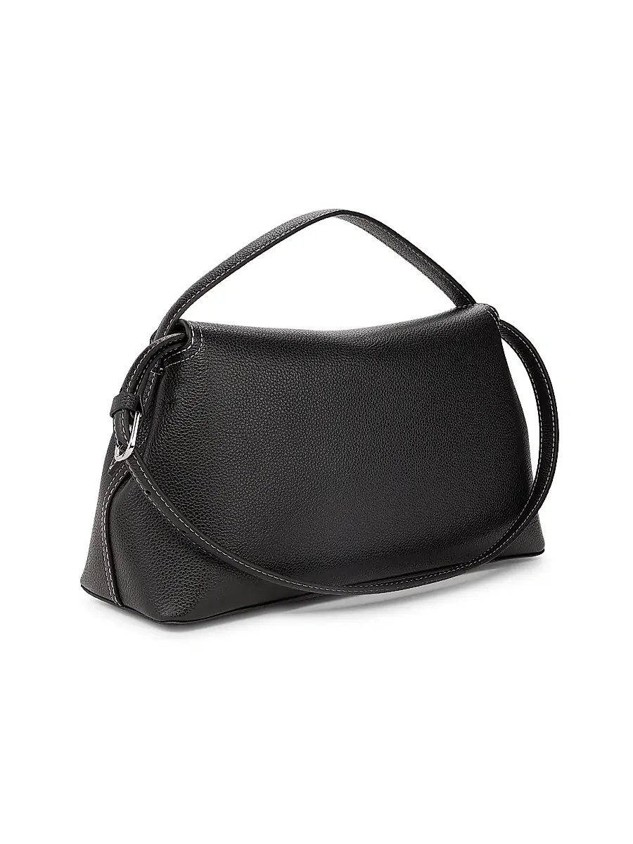 Toteme Women's T-Lock Leather Top-Handle Bag - Shark | Thumbnail 10 Toteme Women's T-Lock Leather Top-Handle Bag - Shark | Thumbnail 10