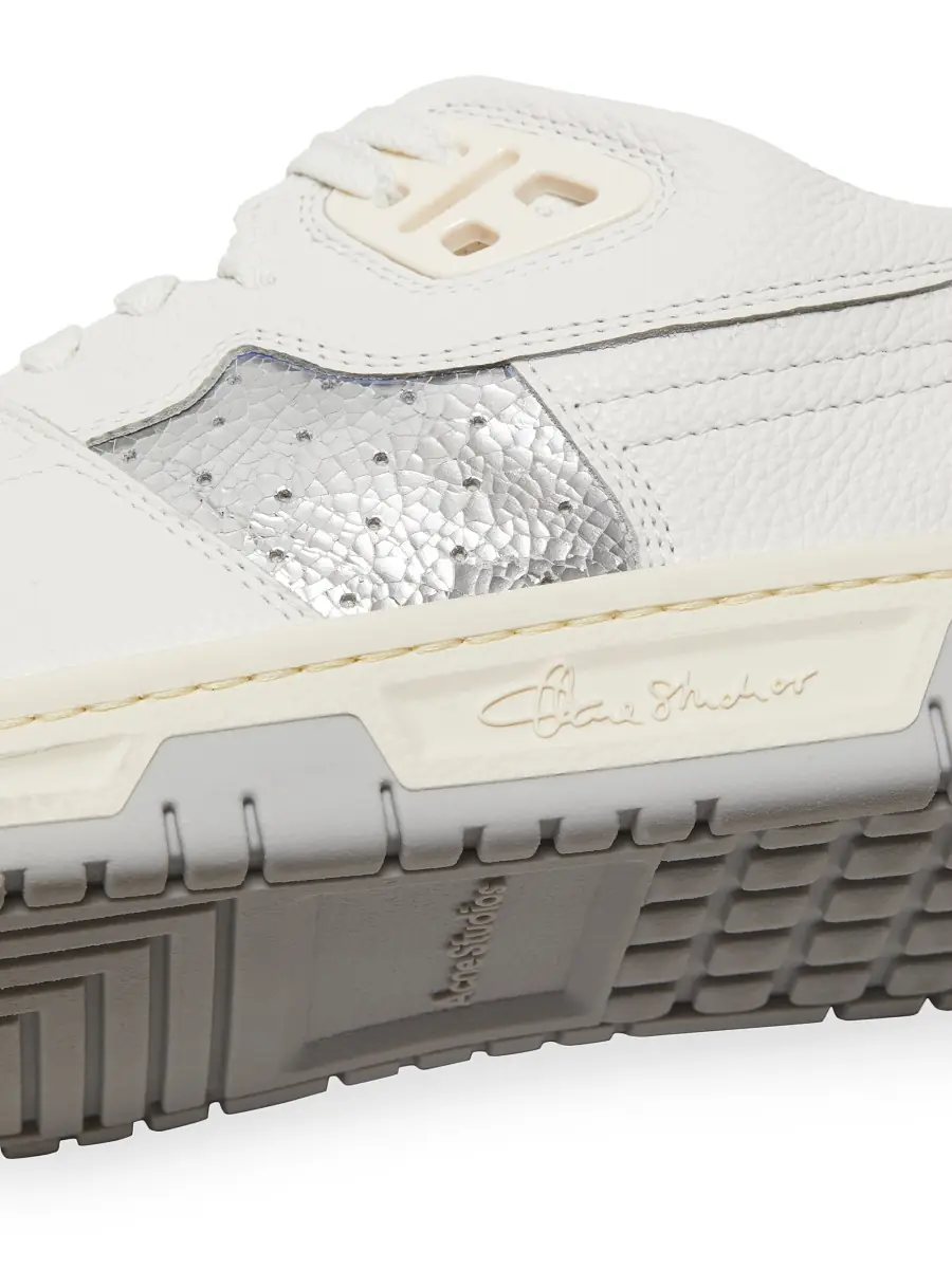 Acne Studios Men's Leather Low-Top Sneakers - White | Thumbnail 2 Acne Studios Men's Leather Low-Top Sneakers - White | Thumbnail 2