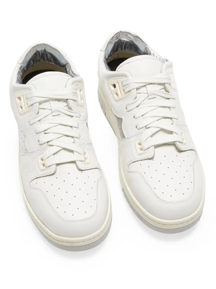 Acne Studios Men's Leather Low-Top Sneakers - White | Image 1 Acne Studios Men's Leather Low-Top Sneakers - White | Image 1