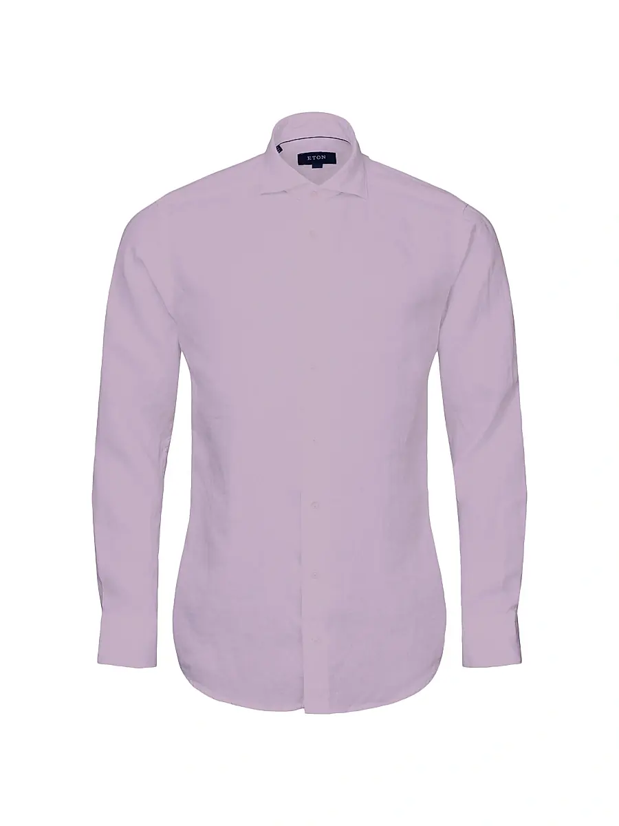 Eton Men's Contemporary-Fit Linen Shirt | Thumbnail 2 Eton Men's Contemporary-Fit Linen Shirt | Thumbnail 2