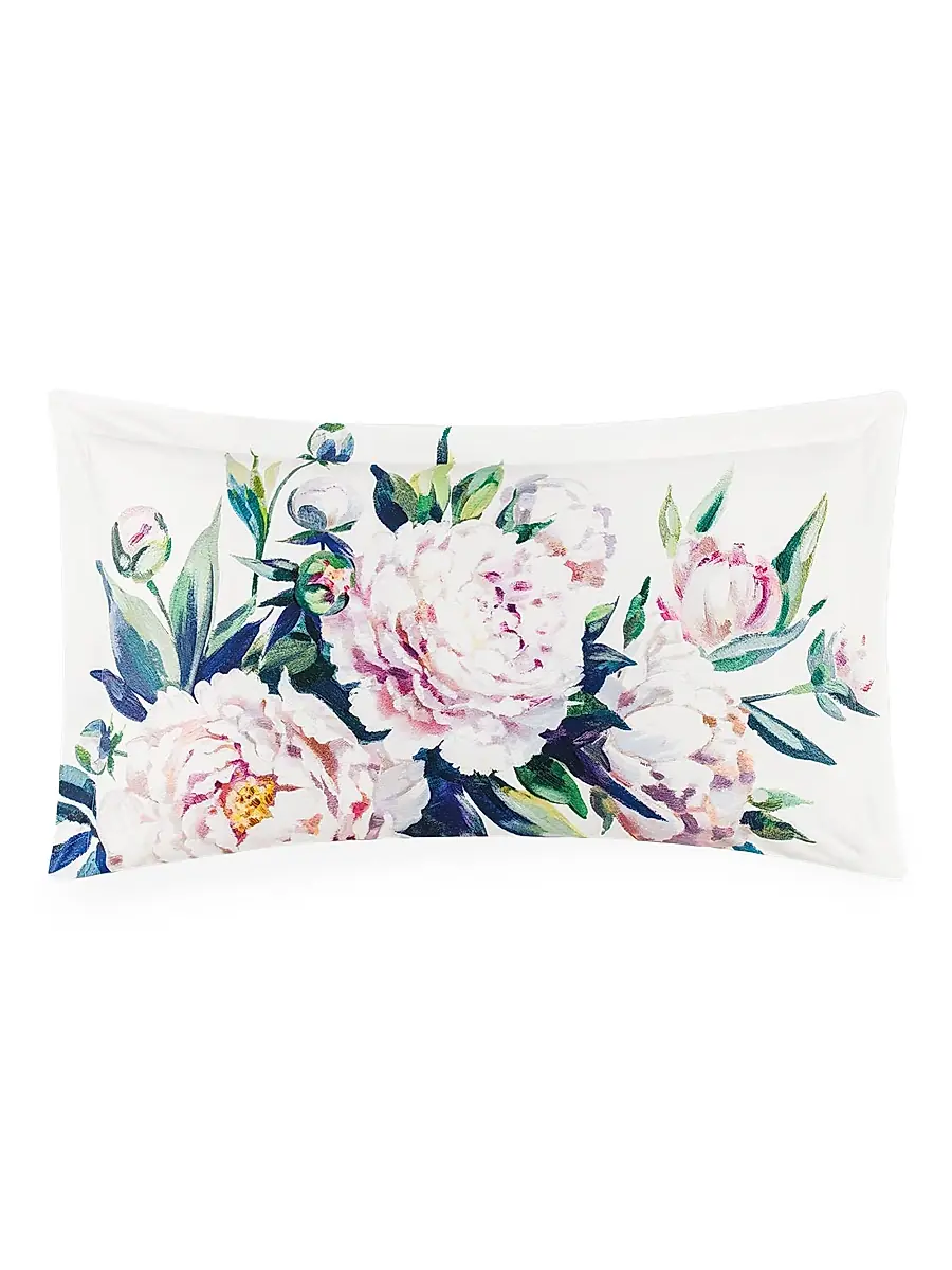 Togas Peonia Duvet Cover & Sham Collection - White Purple Blue Green | Thumbnail 4