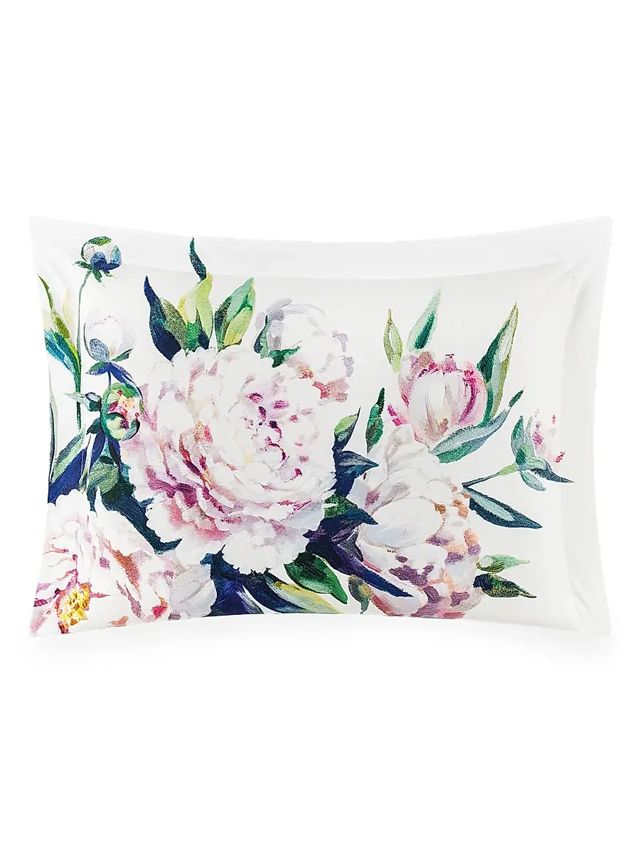 Togas Peonia Duvet Cover & Sham Collection - White Purple Blue Green | Thumbnail 5