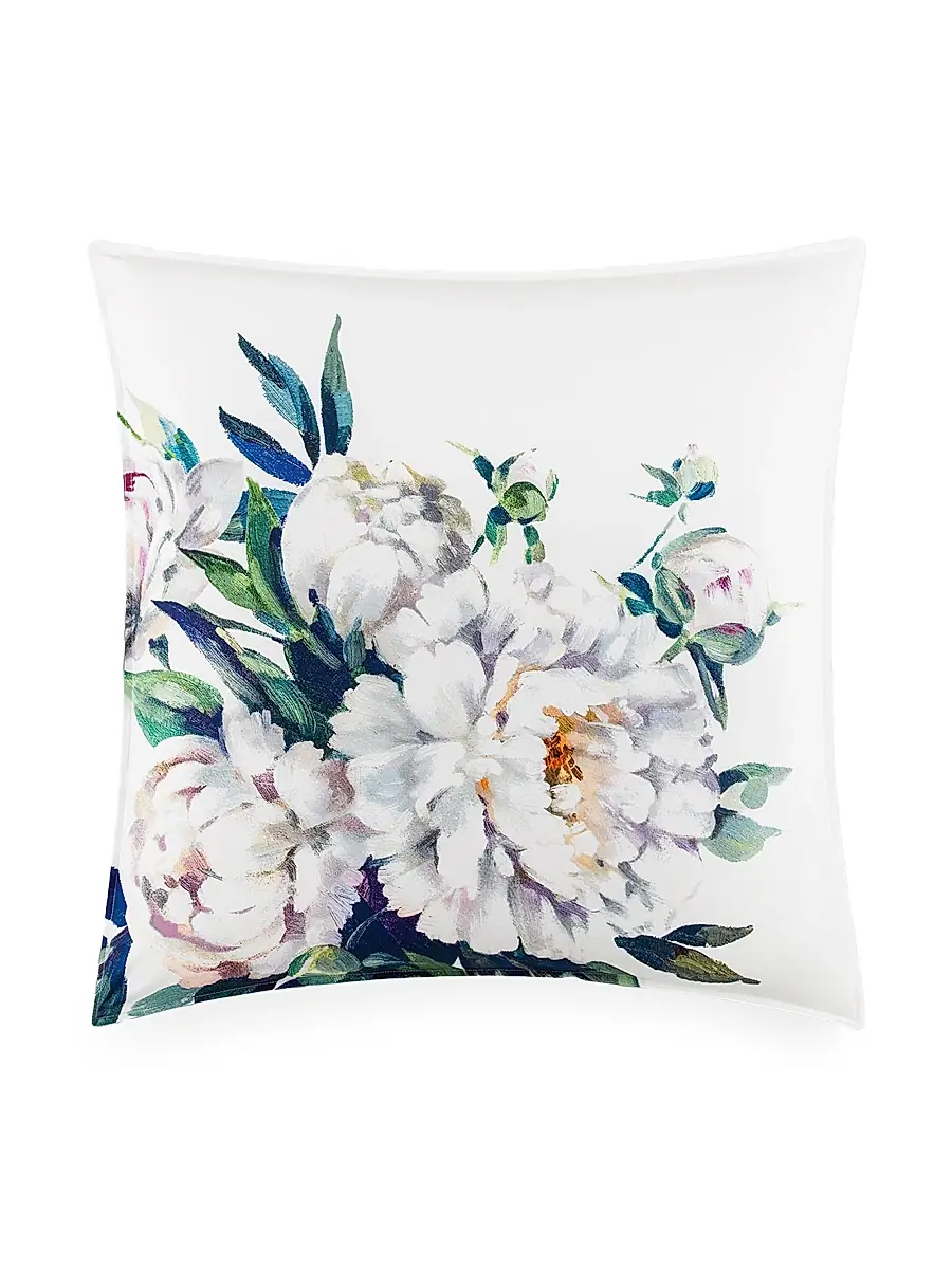 Togas Peonia Duvet Cover & Sham Collection - White Purple Blue Green | Thumbnail 6