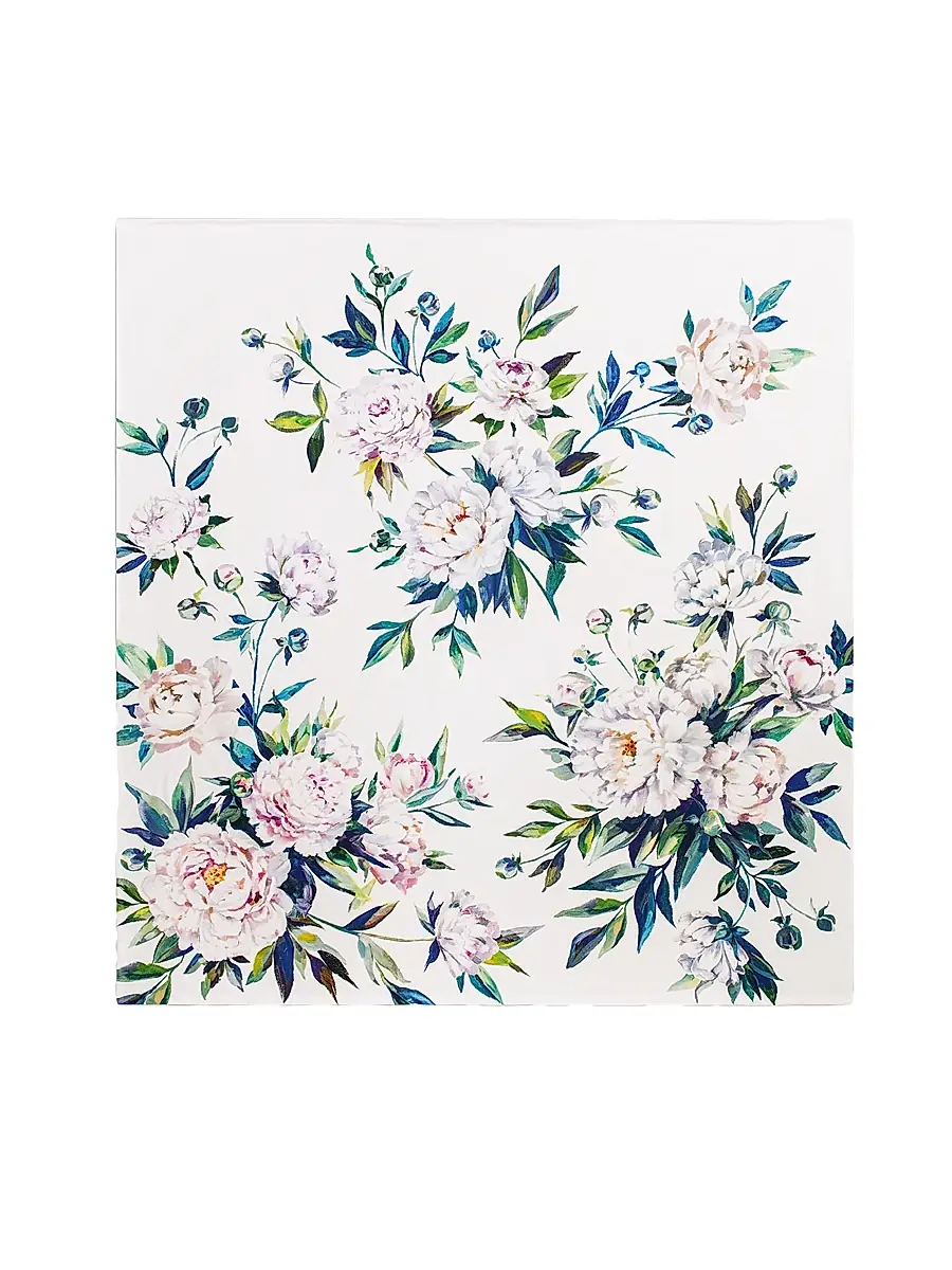 Togas Peonia Duvet Cover & Sham Collection - White Purple Blue Green | Thumbnail 8
