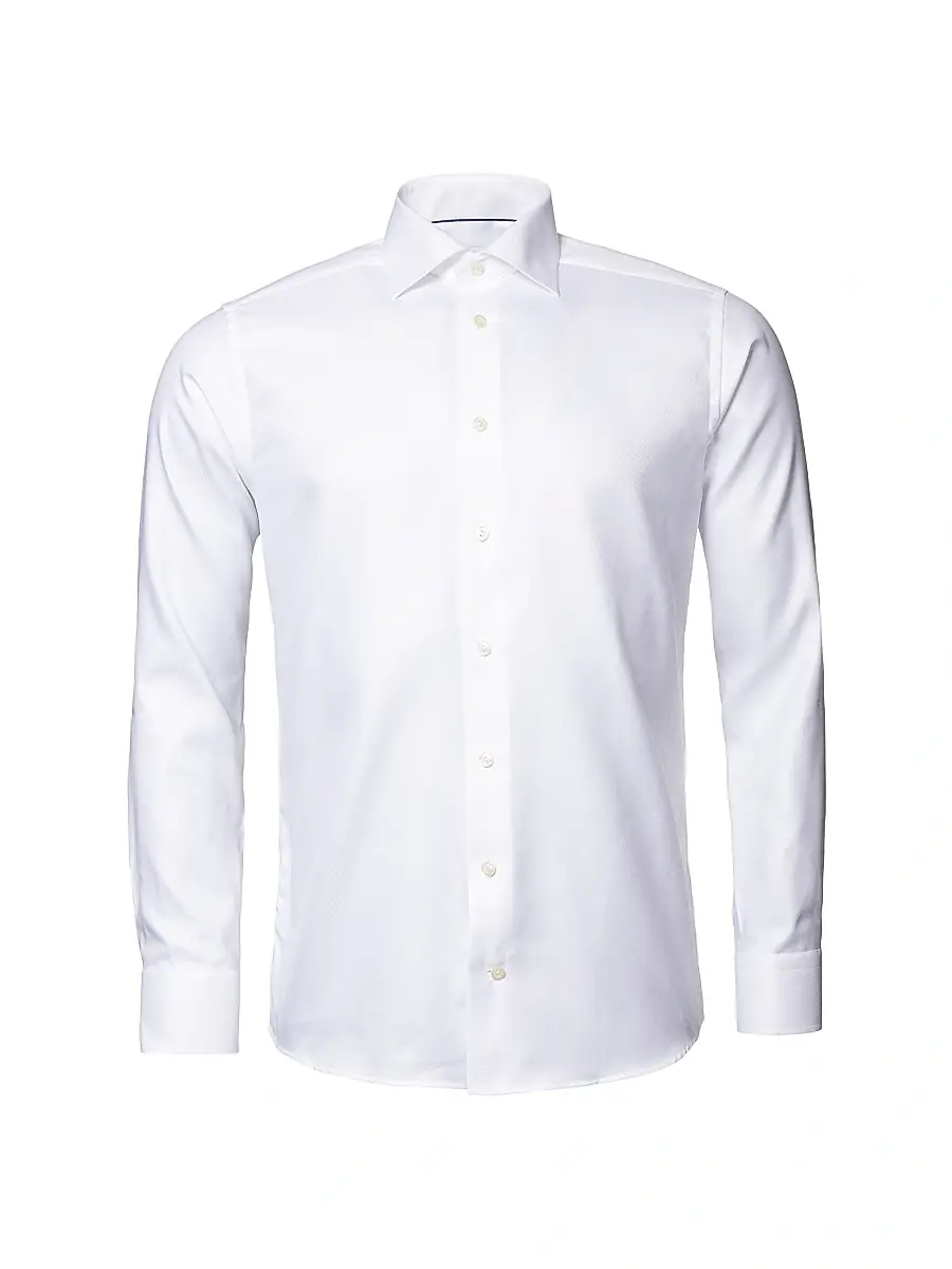 Eton Men's Contemporary-Fit Diagonal Stripe Dress Shirt | Thumbnail 3 Eton Men's Contemporary-Fit Diagonal Stripe Dress Shirt | Thumbnail 3