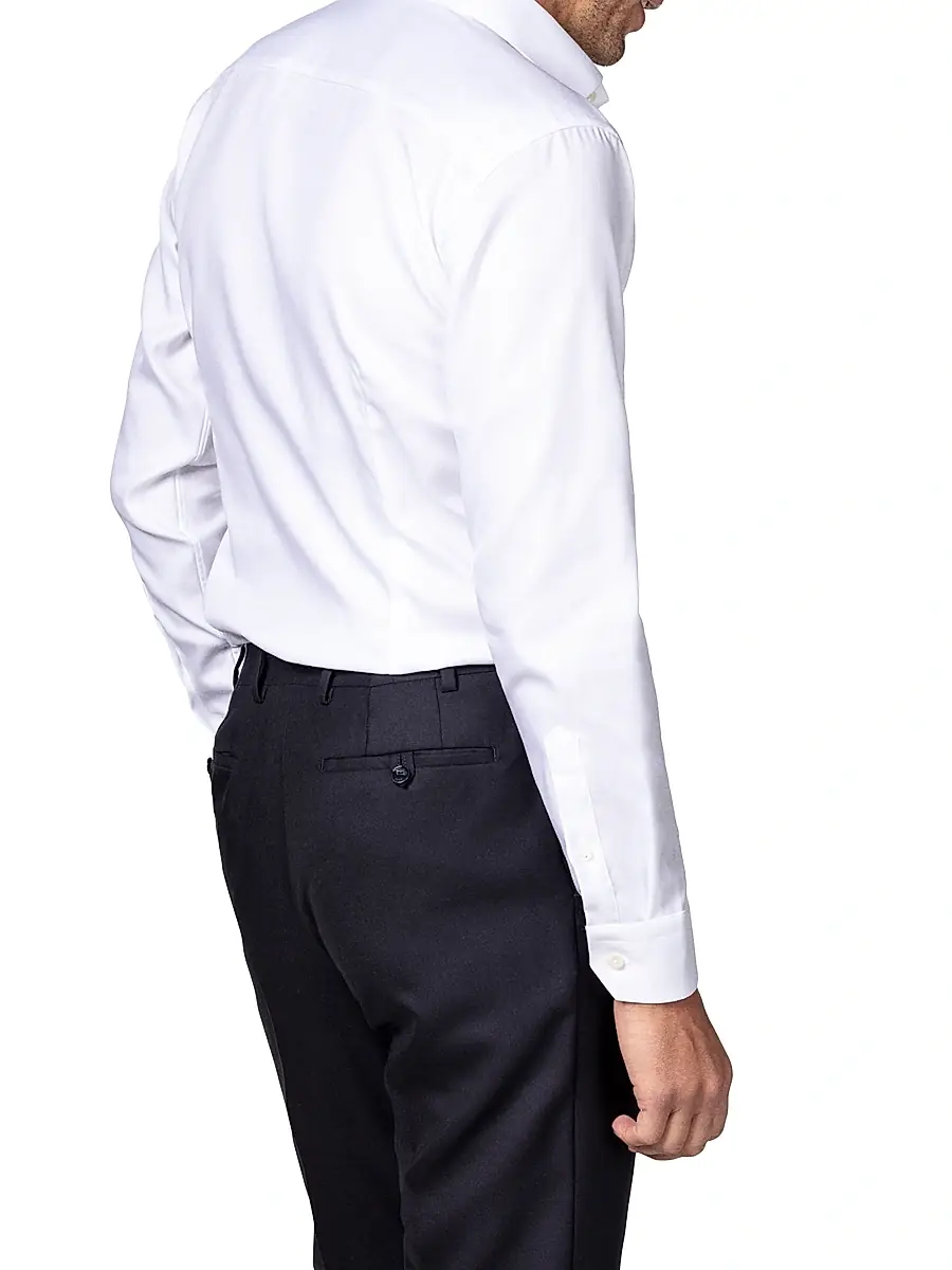 Eton Men's Contemporary-Fit Diagonal Stripe Dress Shirt | Thumbnail 4 Eton Men's Contemporary-Fit Diagonal Stripe Dress Shirt | Thumbnail 4