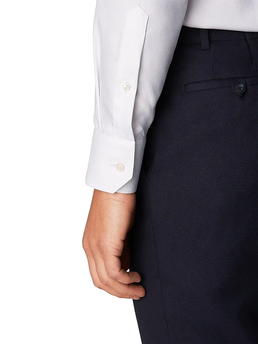 Eton Men's Contemporary-Fit Diagonal Stripe Dress Shirt | Thumbnail 5 Eton Men's Contemporary-Fit Diagonal Stripe Dress Shirt | Thumbnail 5