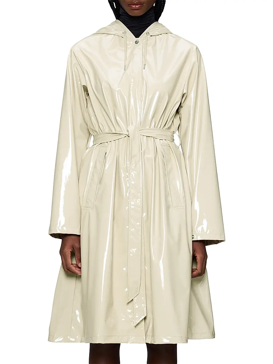 Rains Women's A-Line Longer W Jacket - Shore | Thumbnail 3 Rains Women's A-Line Longer W Jacket - Shore | Thumbnail 3