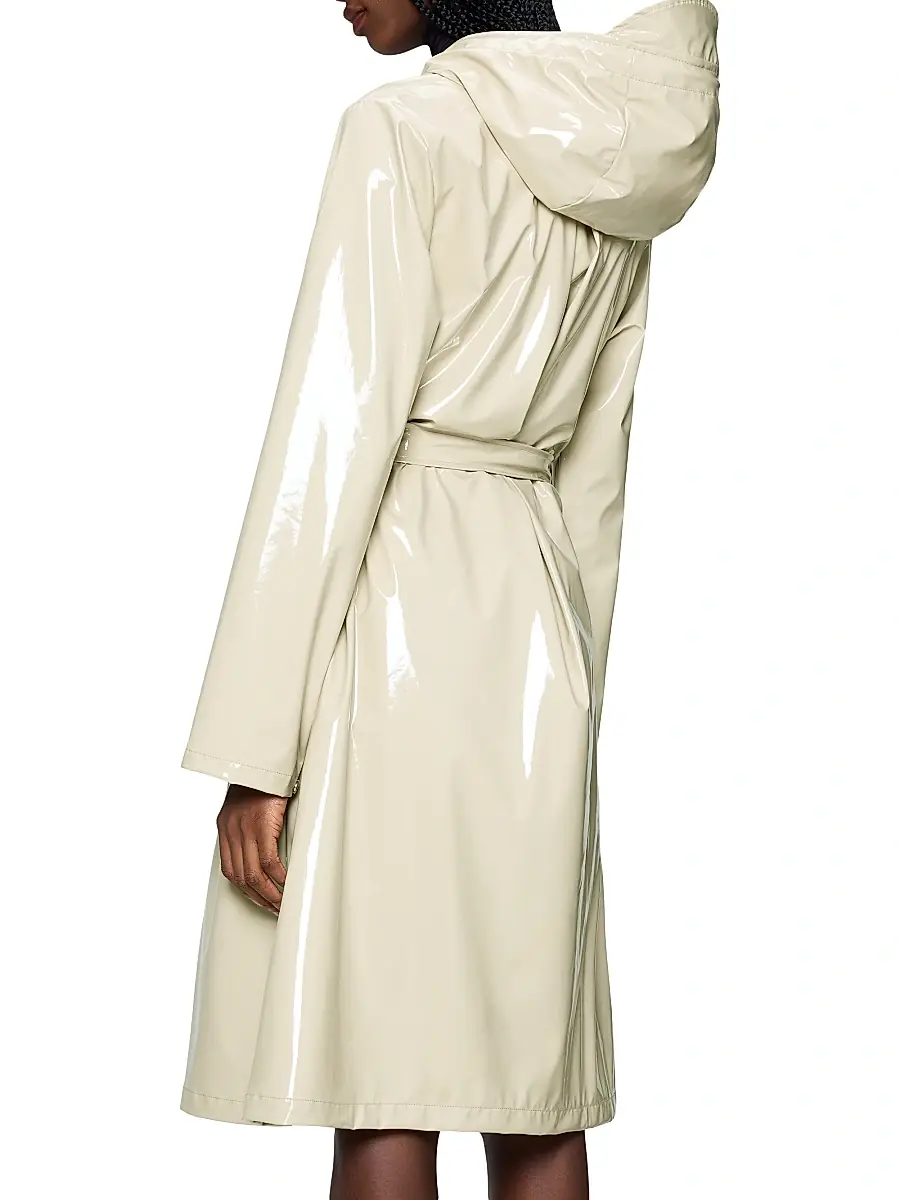 Rains Women's A-Line Longer W Jacket - Shore | Thumbnail 4 Rains Women's A-Line Longer W Jacket - Shore | Thumbnail 4