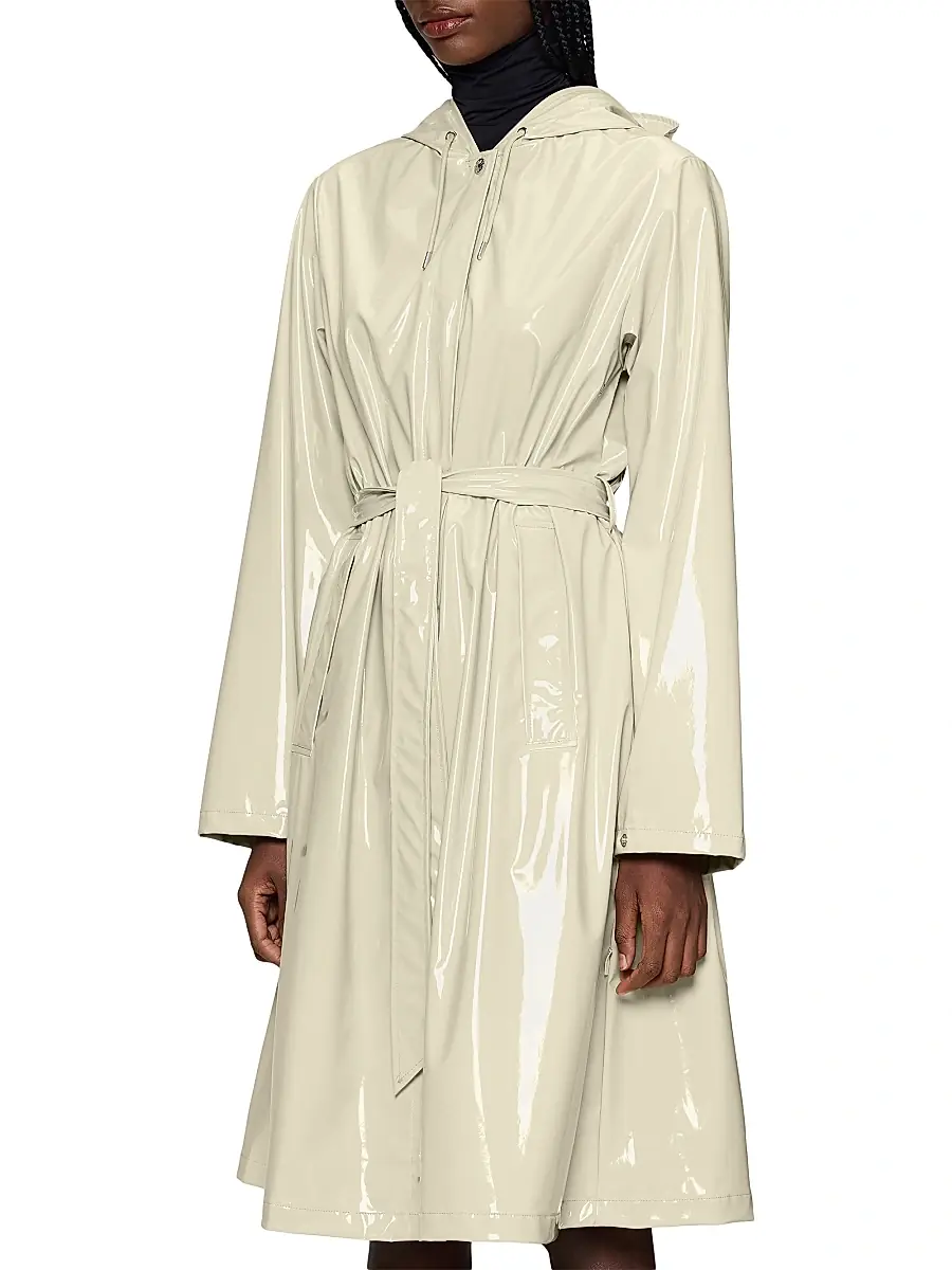 Rains Women's A-Line Longer W Jacket - Shore | Thumbnail 5 Rains Women's A-Line Longer W Jacket - Shore | Thumbnail 5