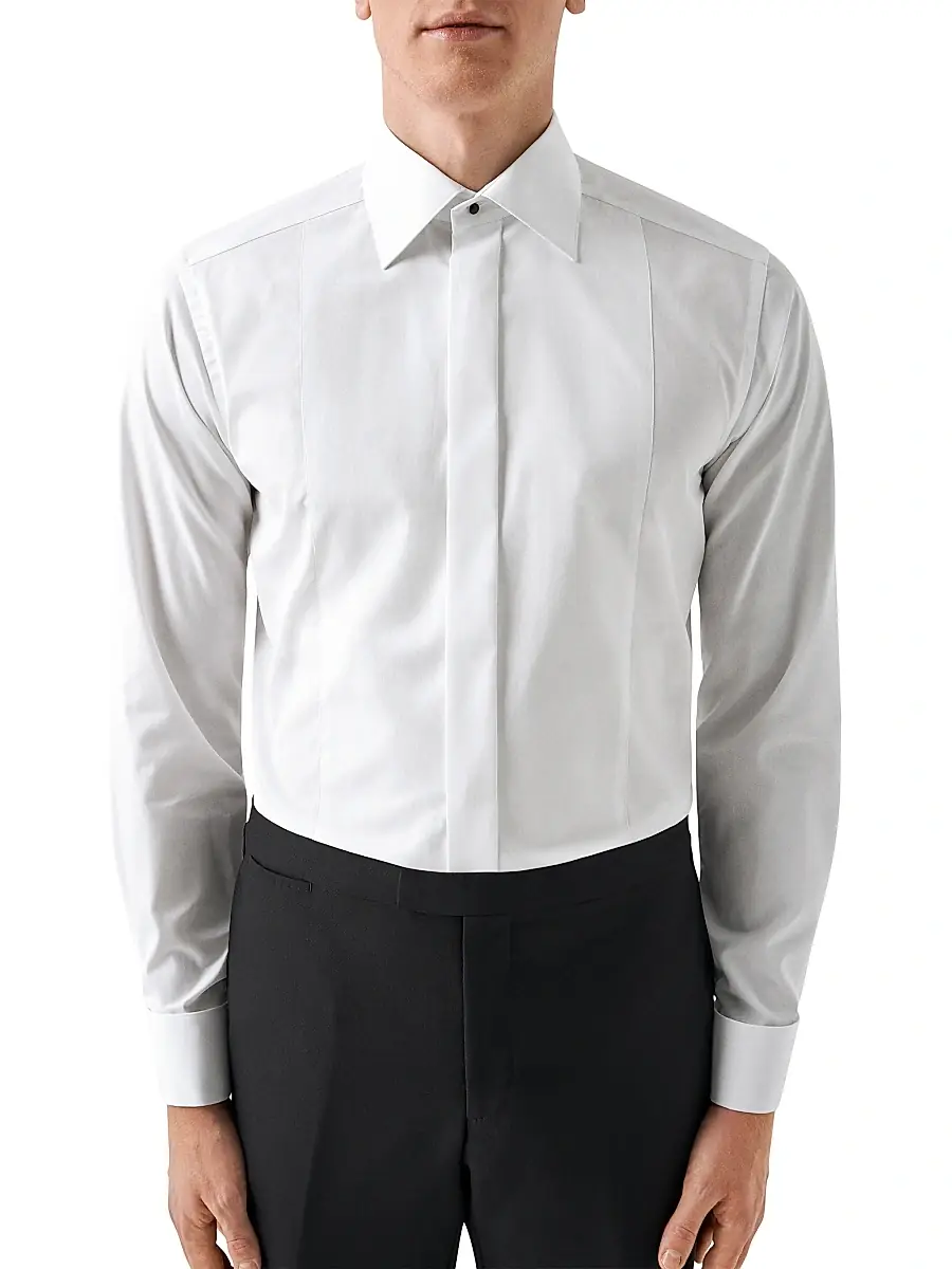 Eton Men's Contemporary French Cuff Shirt - White | Thumbnail 4 Eton Men's Contemporary French Cuff Shirt - White | Thumbnail 4