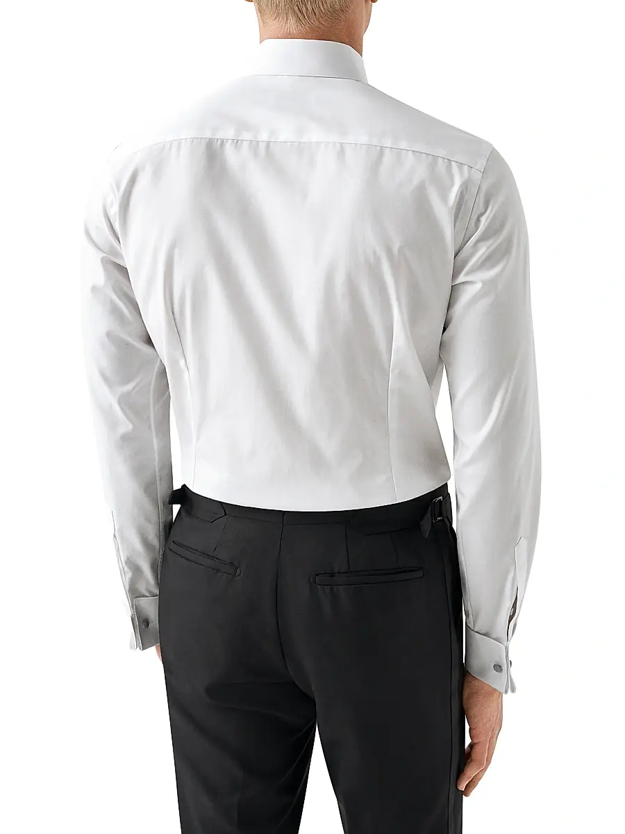 Eton Men's Contemporary French Cuff Shirt - White | Thumbnail 5 Eton Men's Contemporary French Cuff Shirt - White | Thumbnail 5