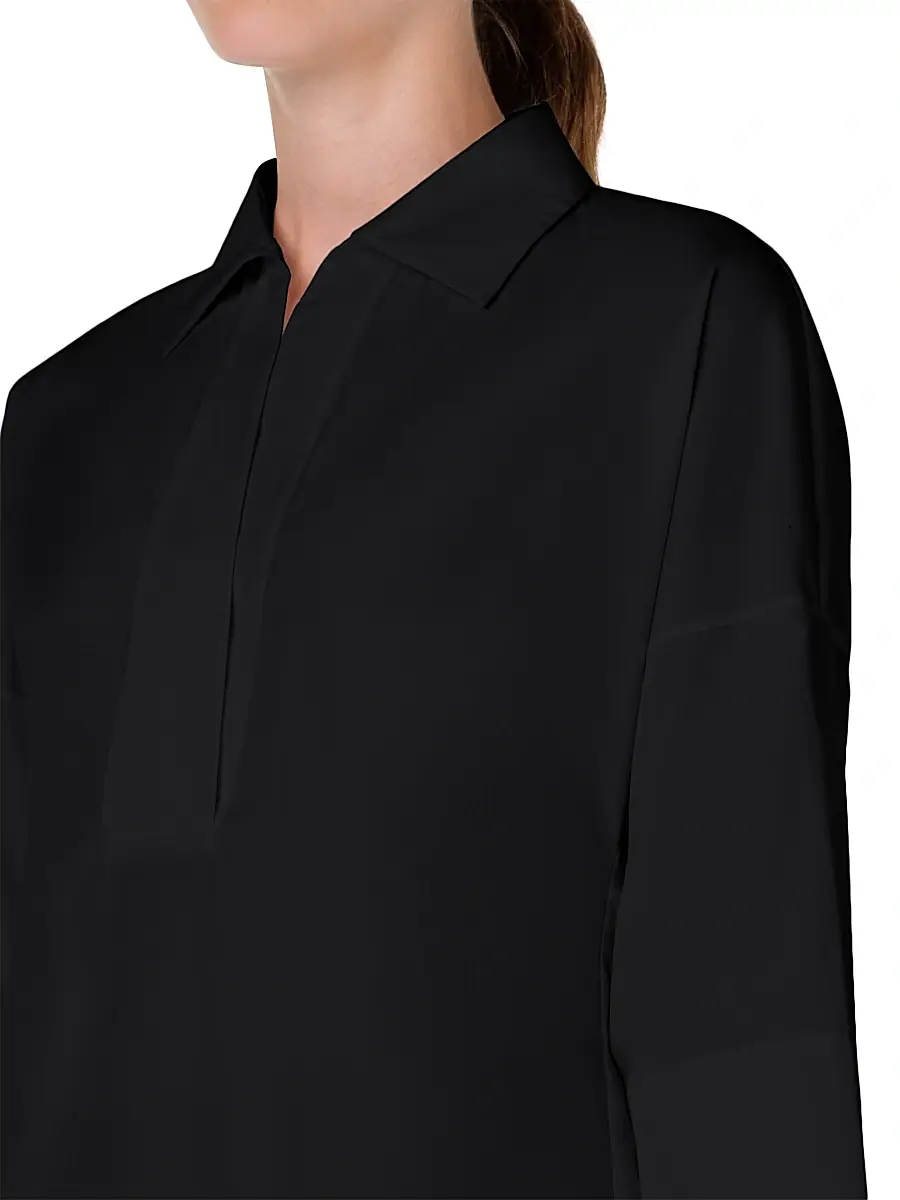 Akris punto Women's Elements Cotton Kimono Blouse | Thumbnail 6 Akris punto Women's Elements Cotton Kimono Blouse | Thumbnail 6