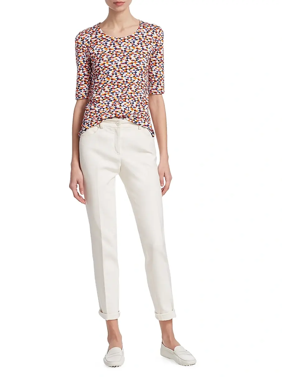 Akris Women's Magda Slim Roll-Hem Jeans | Thumbnail 2