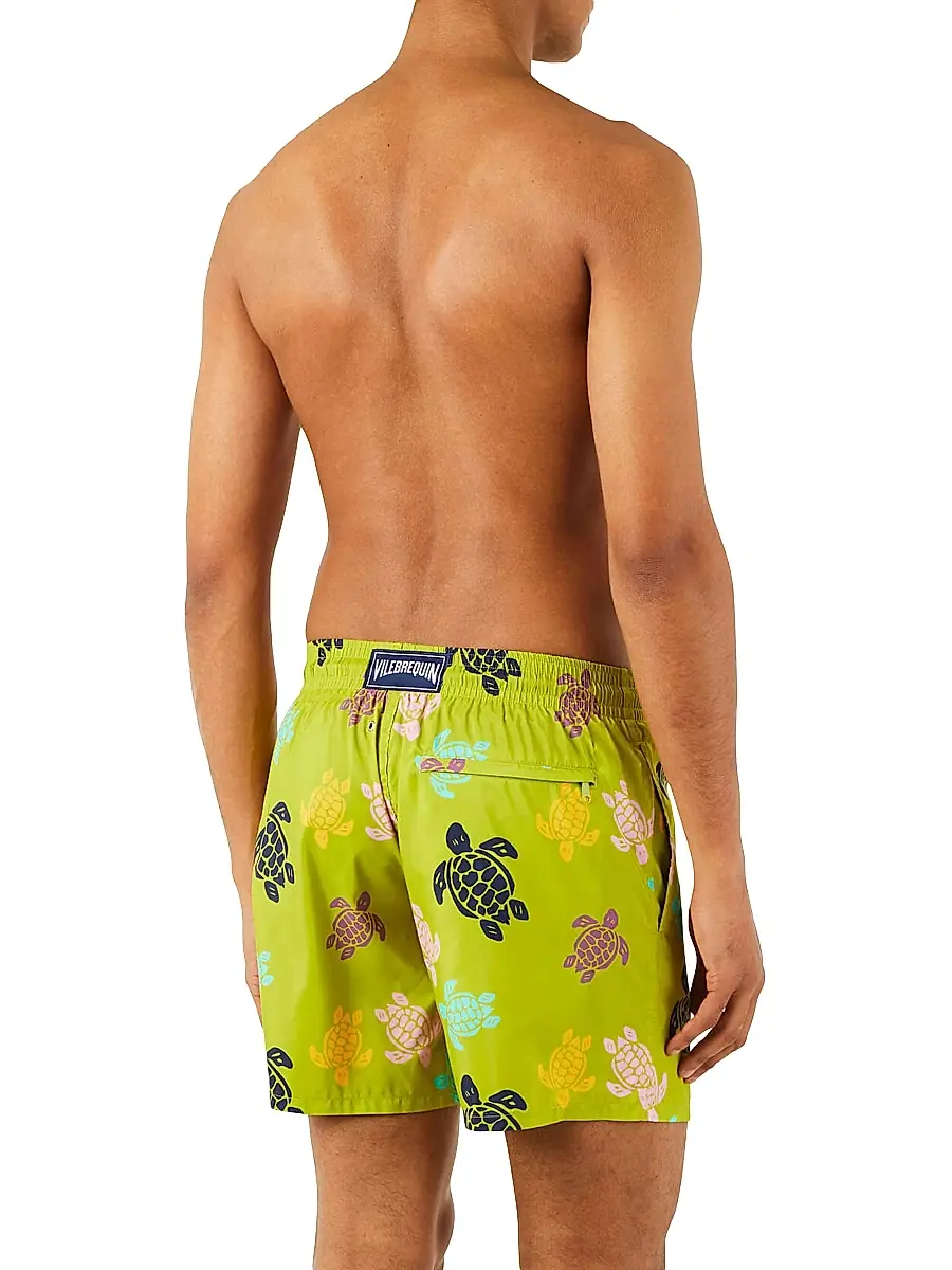Vilebrequin Men's Ronde Des Tortues Swim Shorts - Matcha | Thumbnail 2 Vilebrequin Men's Ronde Des Tortues Swim Shorts - Matcha | Thumbnail 2