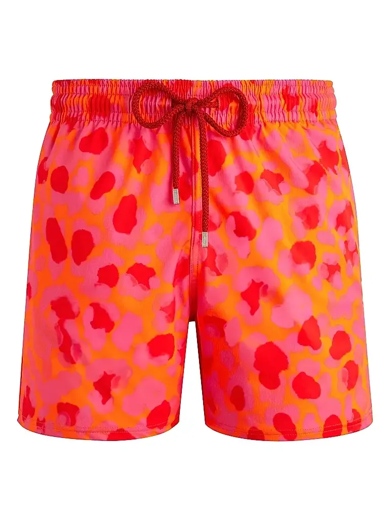 Men's New Leopard Graphic Swim Trunks Men's New Leopard Graphic Swim Trunks