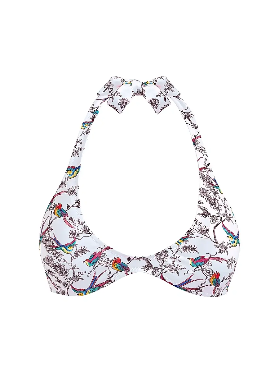 Vilebrequin Women's Rainbow Birds Bikini Top - Blanc | Image 1 Vilebrequin Women's Rainbow Birds Bikini Top - Blanc | Image 1