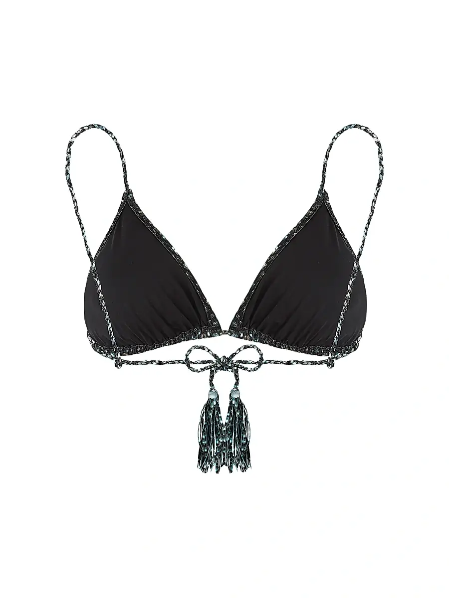 Vilebrequin Women's Pearl Jersey Triangle Bikini Top | Thumbnail 3 Vilebrequin Women's Pearl Jersey Triangle Bikini Top | Thumbnail 3