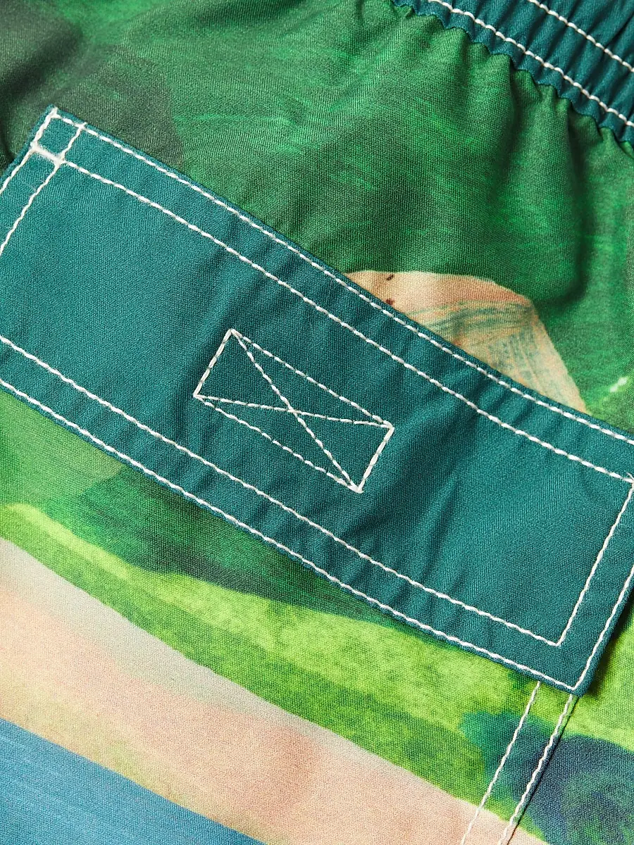 Vilebrequin Men's Moorea Abstract Swim Trunks | Thumbnail 6