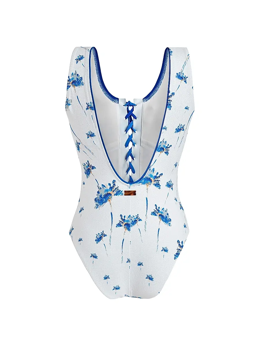 Vilebrequin Women's Herbie Lace-Up One-Piece Swimsuit | Thumbnail 2 Vilebrequin Women's Herbie Lace-Up One-Piece Swimsuit | Thumbnail 2