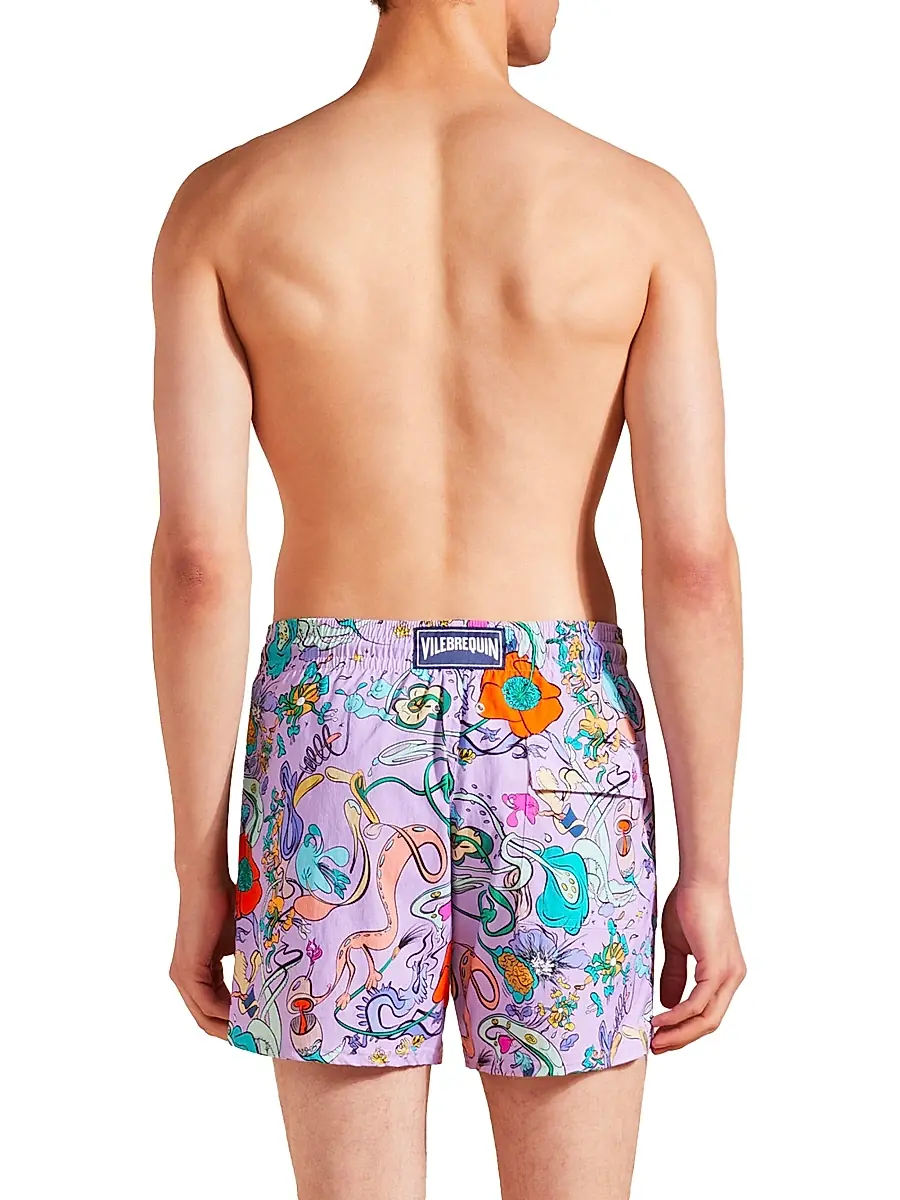 Vilebrequin Men's Opimogourou Graphic Swim Trunks | Thumbnail 4