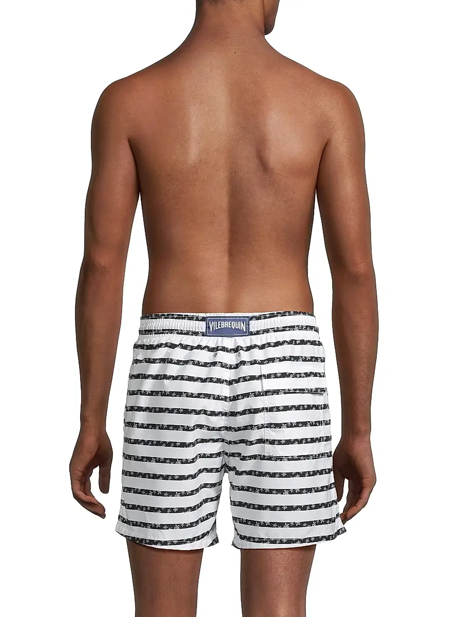 Vilebrequin Men's Striped Turtle Swim Shorts | Thumbnail 5 Vilebrequin Men's Striped Turtle Swim Shorts | Thumbnail 5