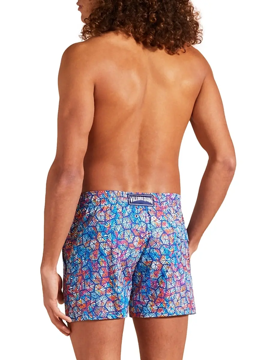 Vilebrequin Men's Carapa Abstract Swim Trunks | Thumbnail 4