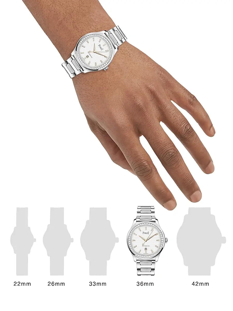 Piaget Polo White Diamond & Stainless Steel Bracelet Watch - White | Thumbnail 3 Piaget Polo White Diamond & Stainless Steel Bracelet Watch - White | Thumbnail 3